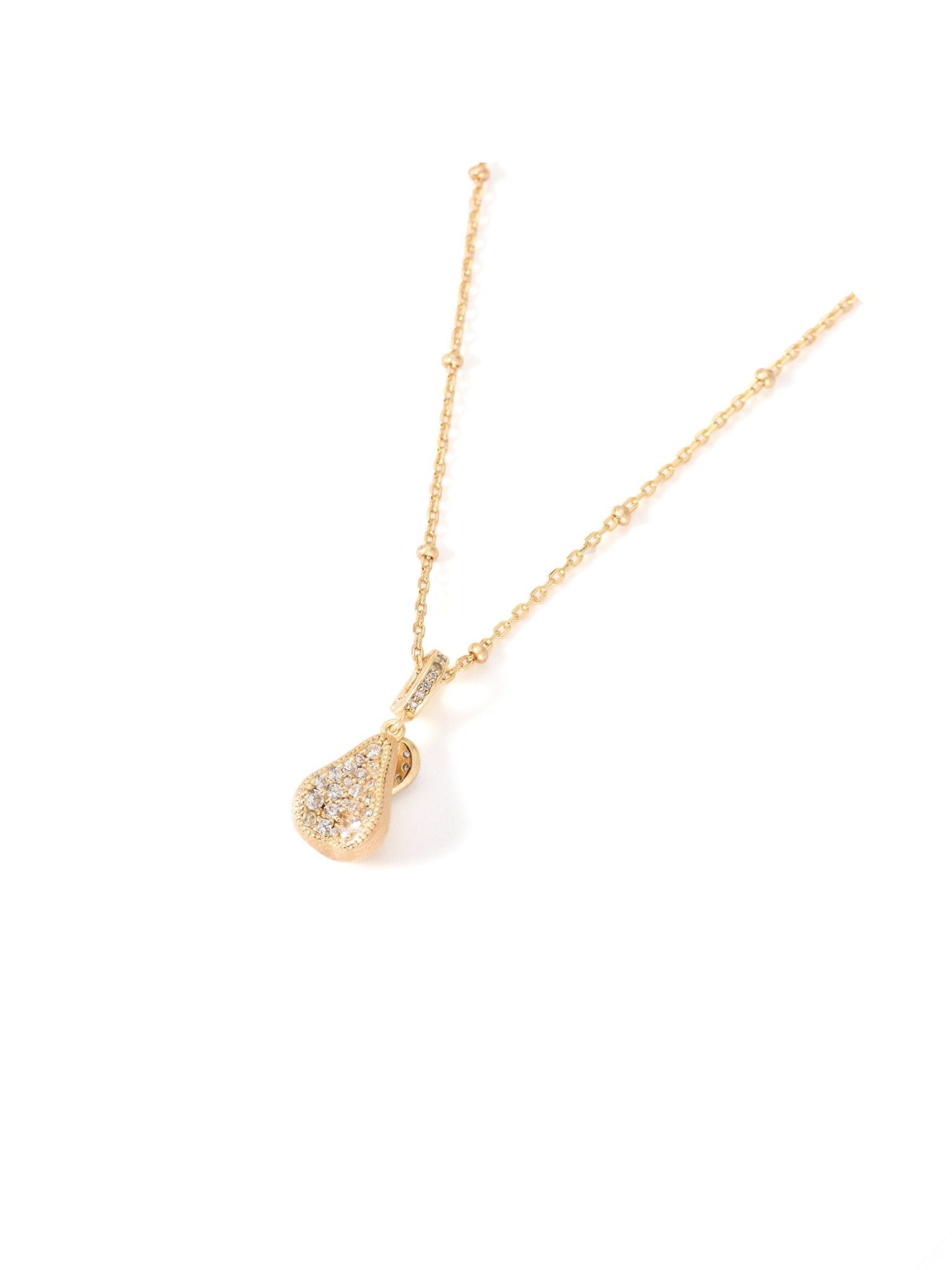 Pear White Necklace - Gem Vivi