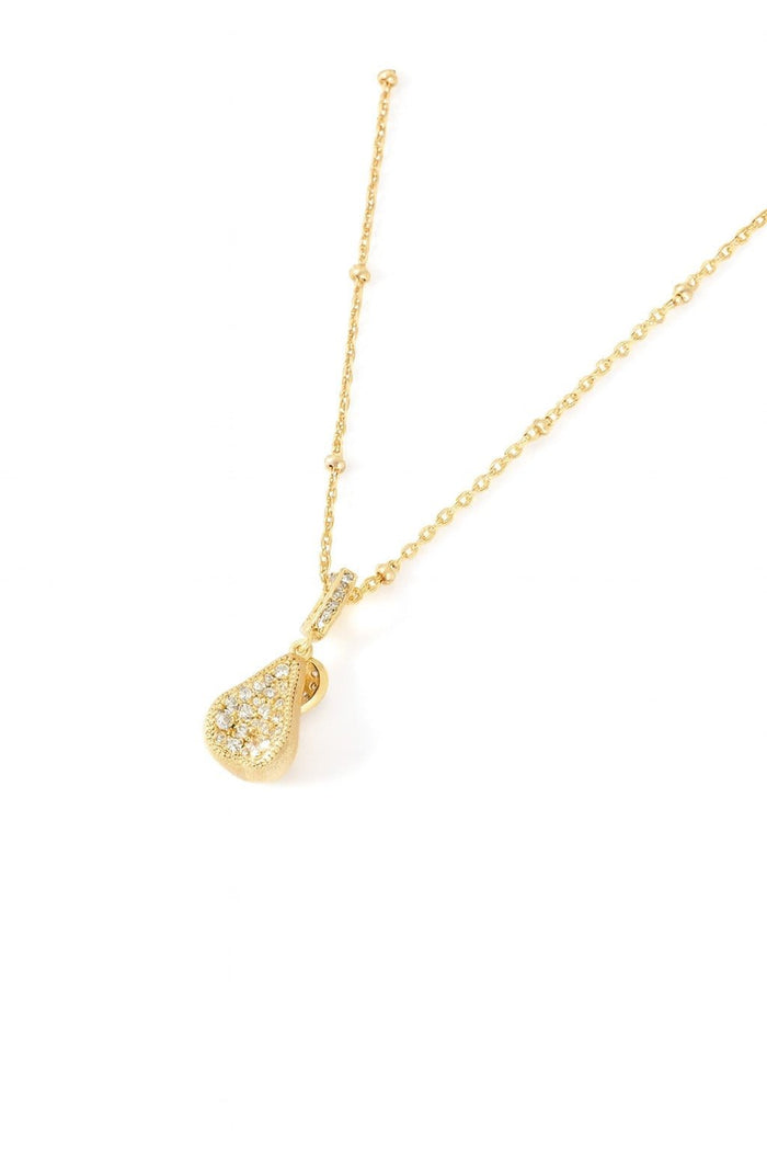 Pear White Necklace - Gem Vivi