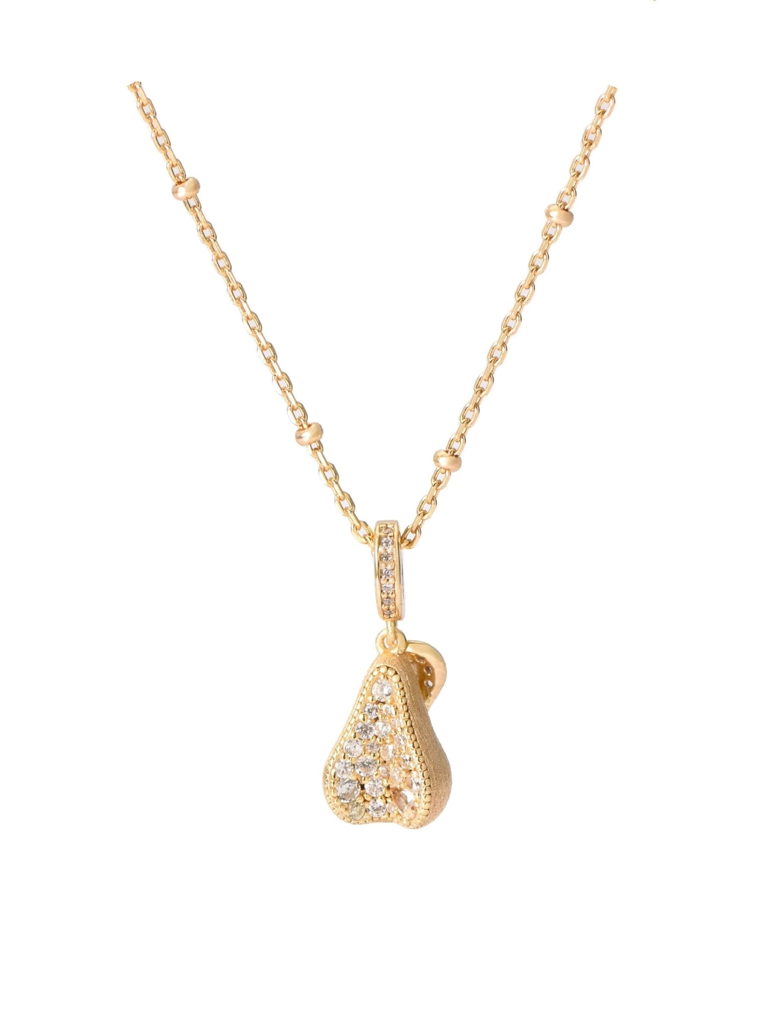 Pear White Necklace - Gem Vivi