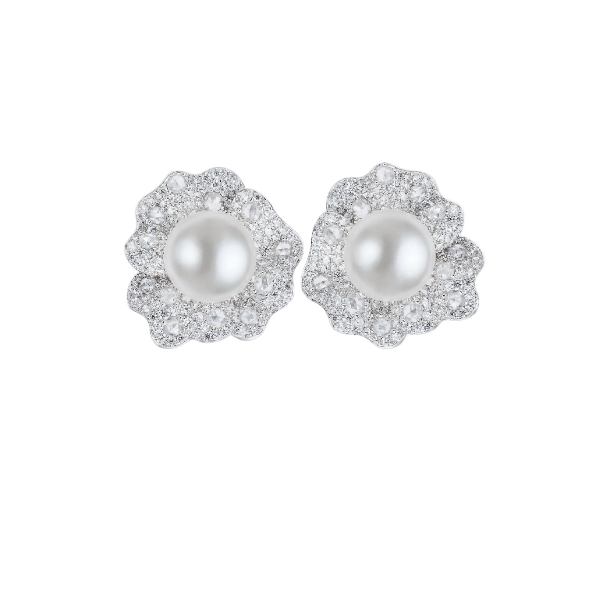 Pearl Bloom Studs Earrings - Gem Vivi