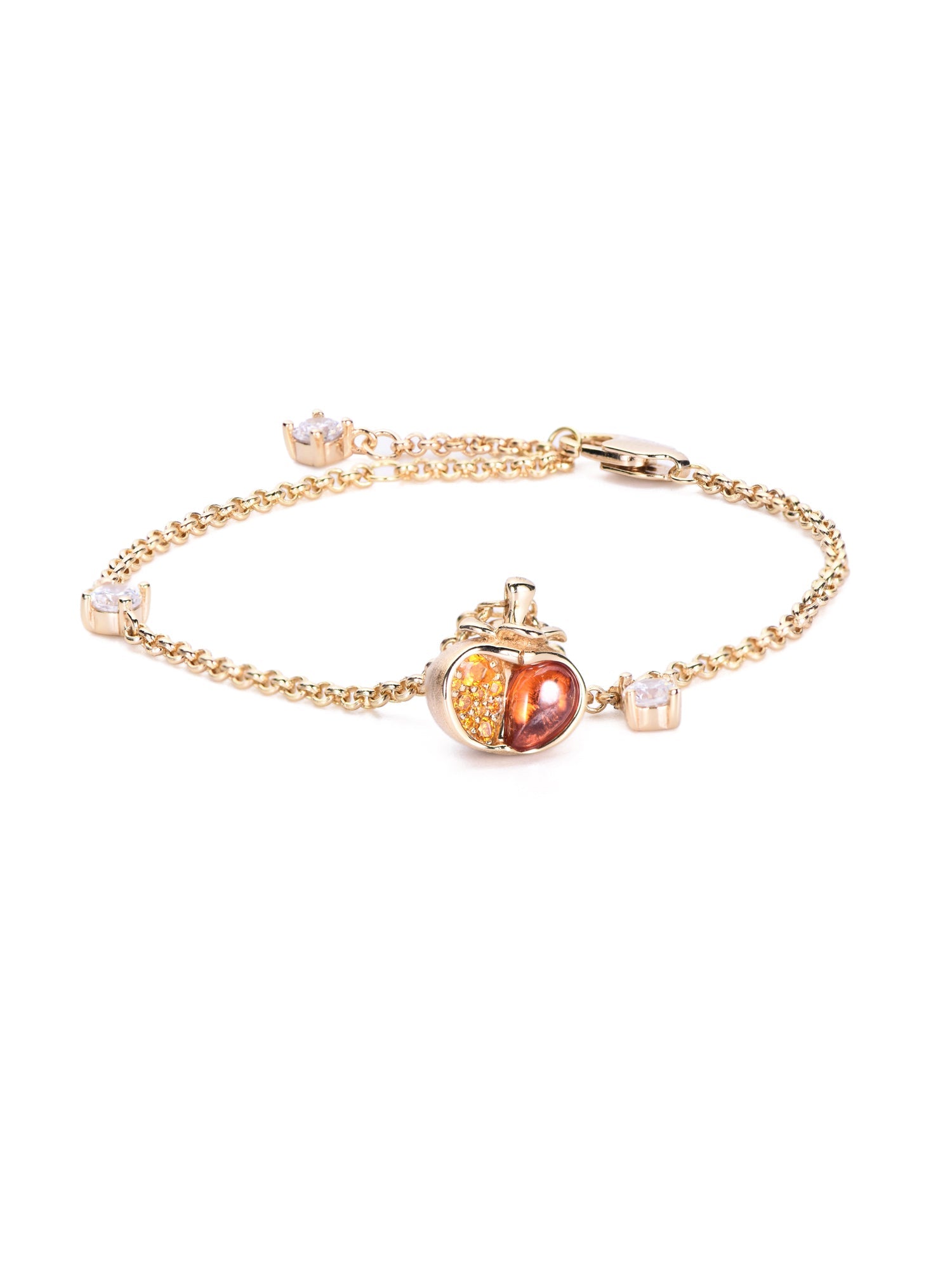 Persimmon Orange Bracelet - Gem Vivi