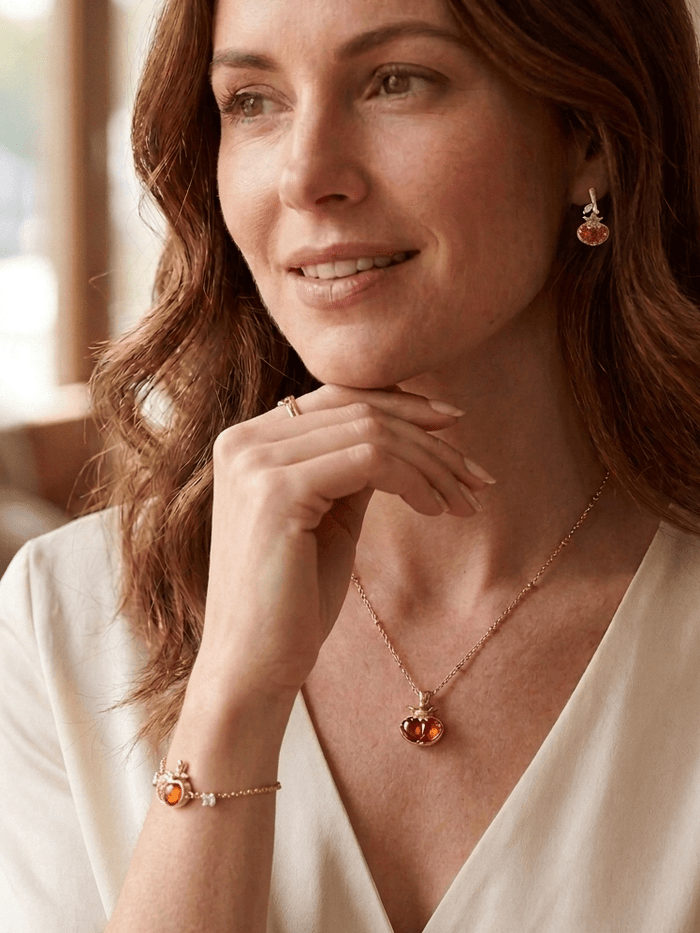 Persimmon Orange Bracelet - Gem Vivi