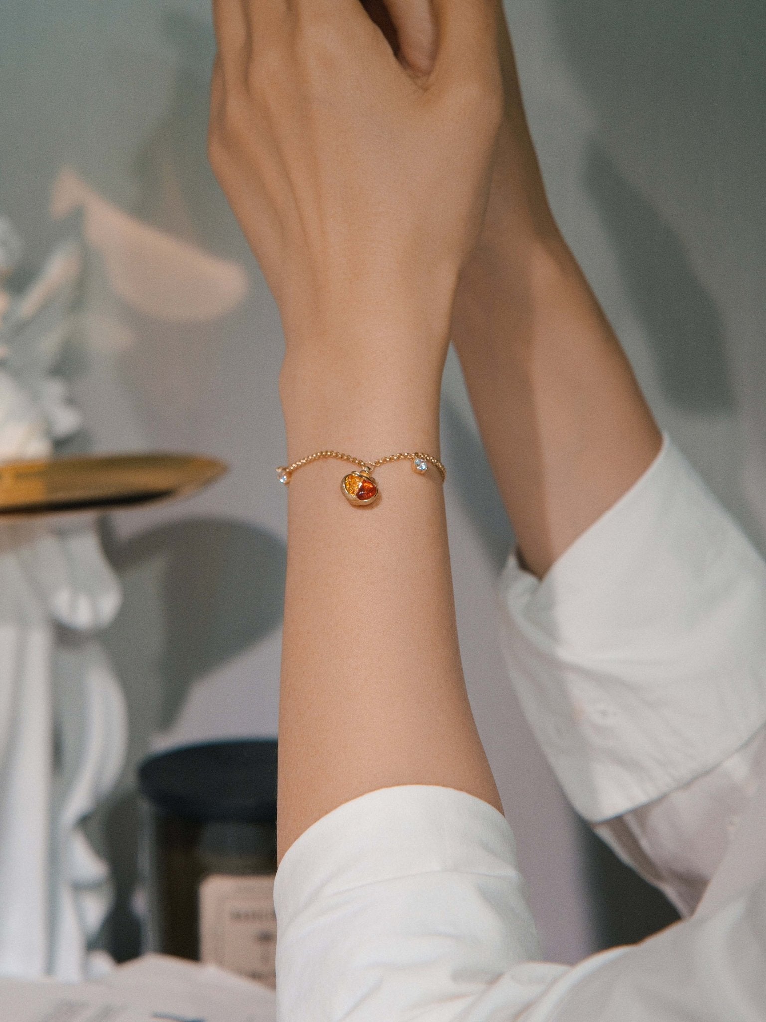 Persimmon Orange Bracelet - Gem Vivi