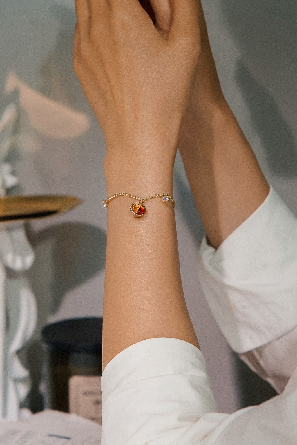 Persimmon Orange Bracelet - Gem Vivi