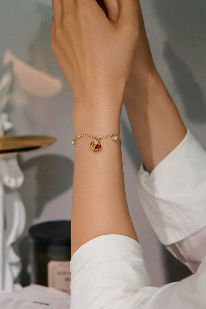 Persimmon Orange Bracelet - Gem Vivi