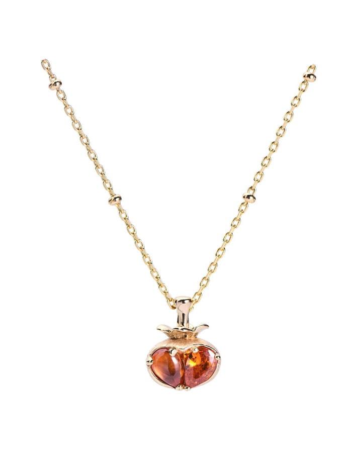 Persimmon Orange Necklace - Gem Vivi