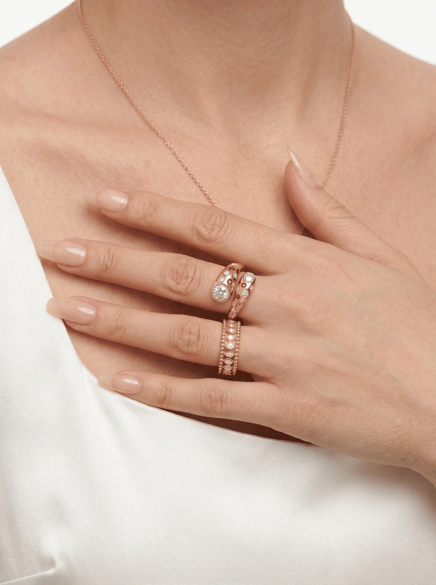 Pomegranate Red Wrap Ring - Gem Vivi