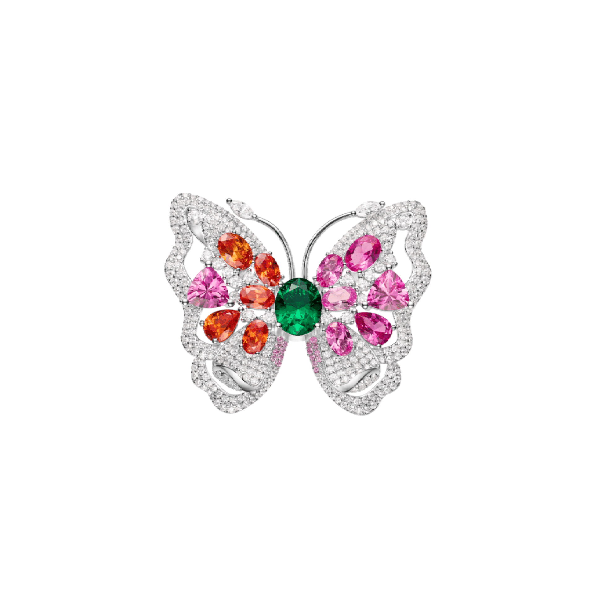 Prism Flutter Butterfly Brooch - Gem Vivi