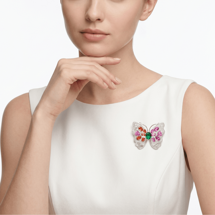 Prism Flutter Butterfly Brooch - Gem Vivi
