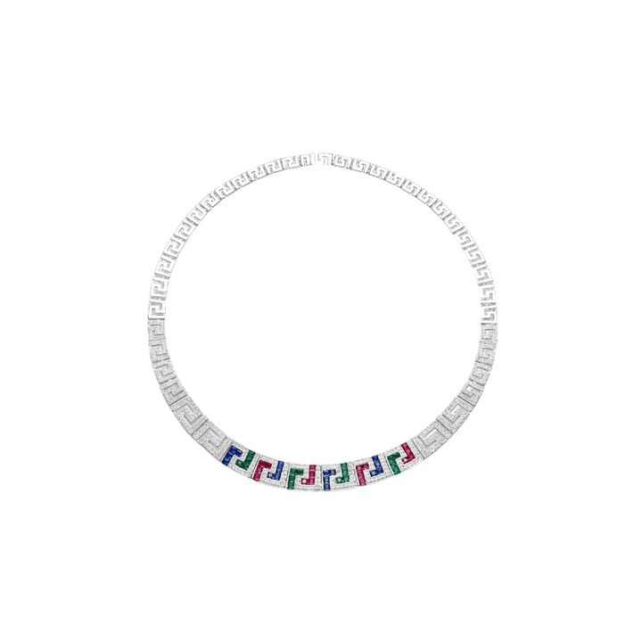 Prism Labyrinth Collar Necklace - Gem Vivi