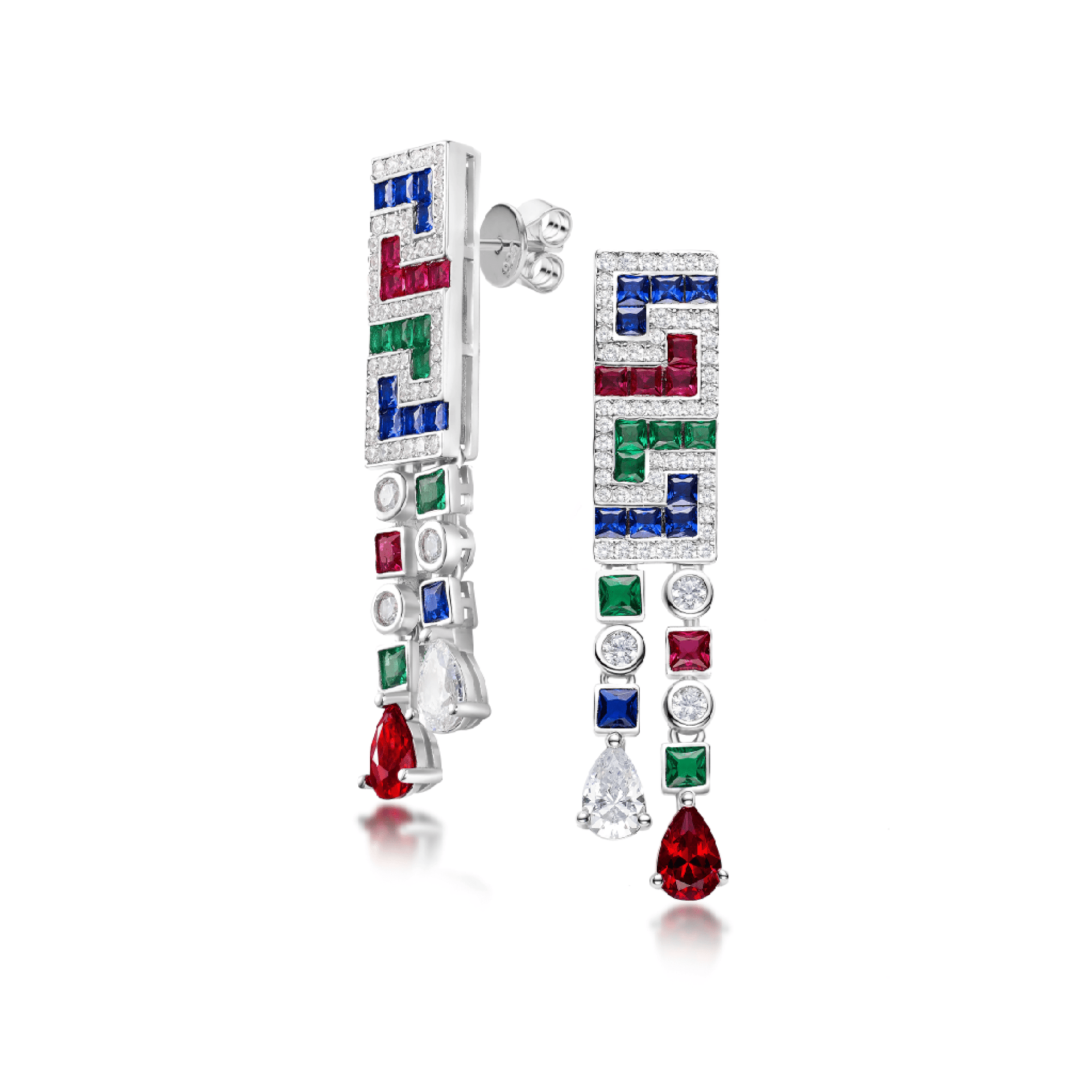 Prism Labyrinth Earrings - Gem Vivi