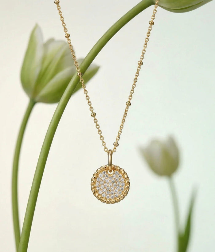 Radiant Heart Medallion Necklace - Gem Vivi