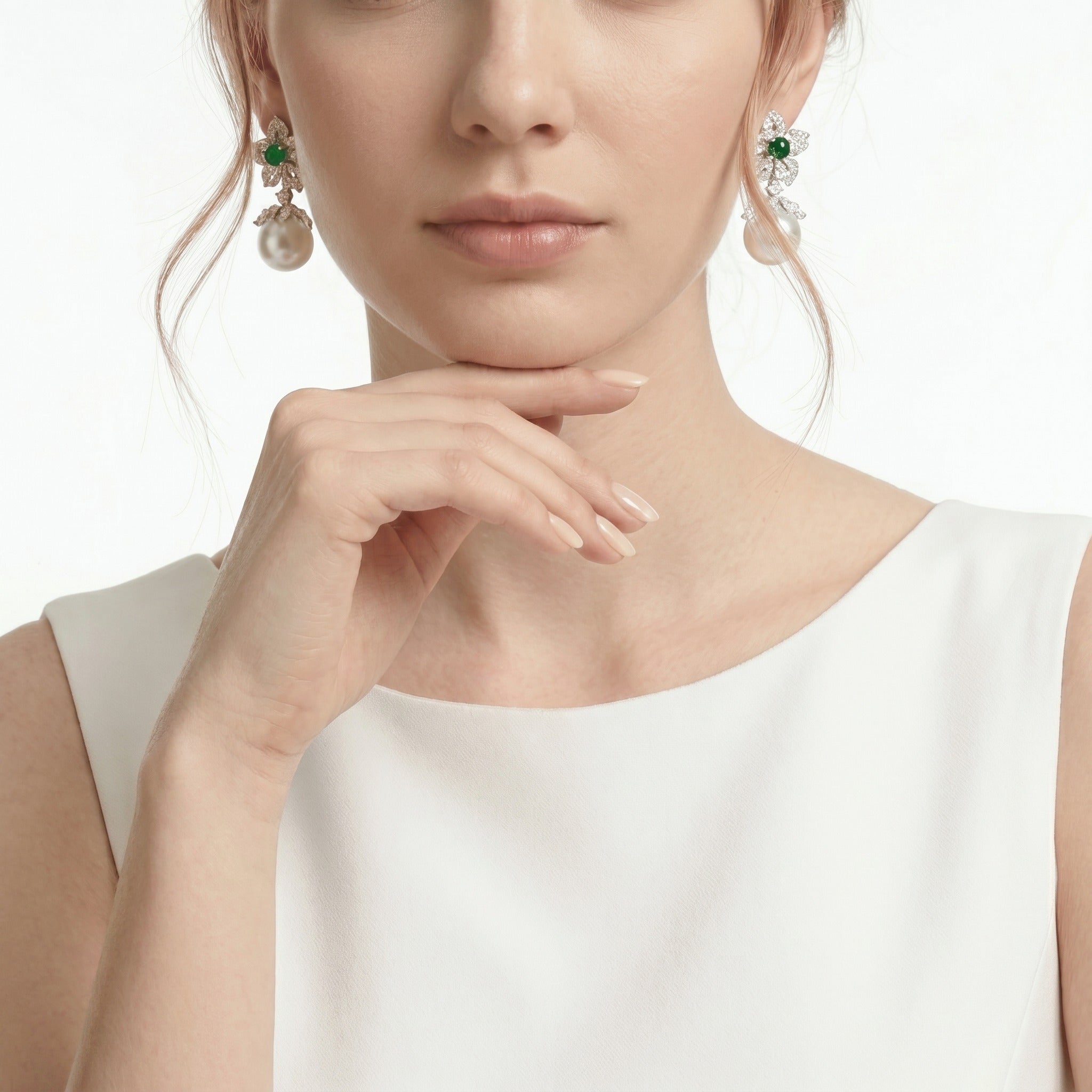 Radiant Pearl Dangle Earrings - Gem Vivi