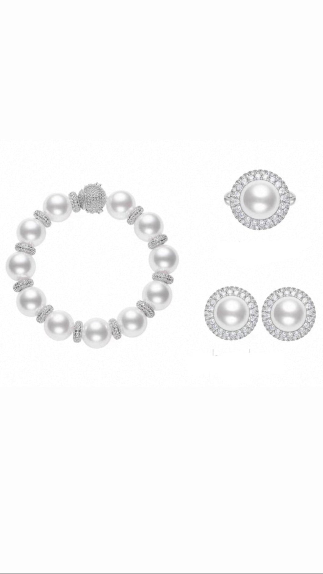 Radiant Pearl Solitaire Ring - Gem Vivi