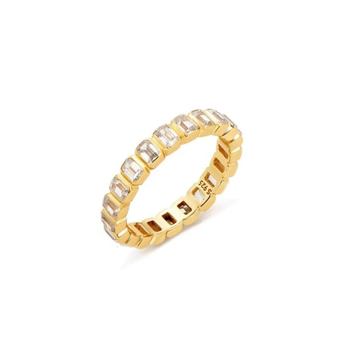 Radiant Tiny Baguette Eternity Ring - Gem Vivi
