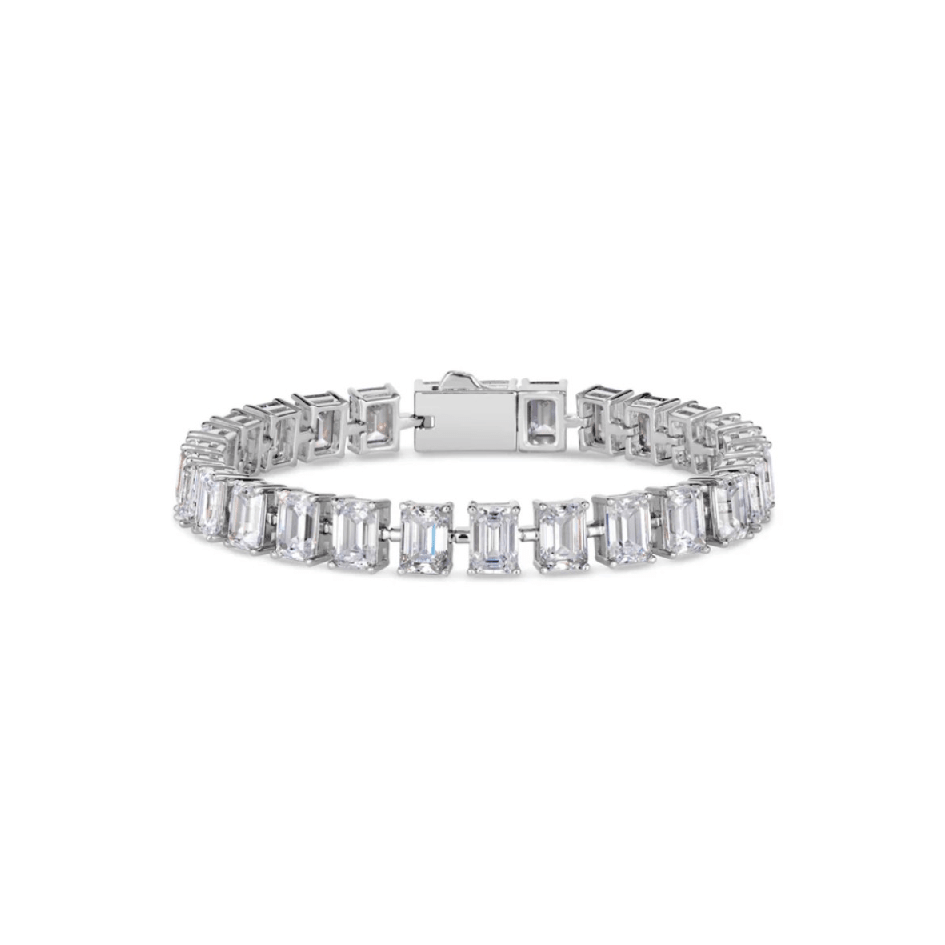 Regal Emerald Cut Tennis Bracelet - Gem Vivi