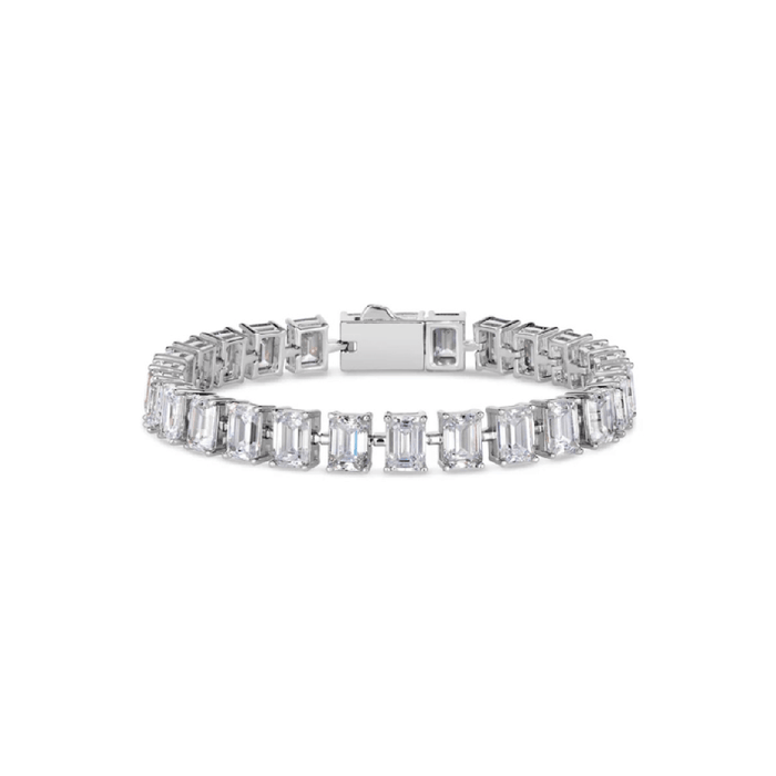 Regal Emerald Cut Tennis Bracelet - Gem Vivi