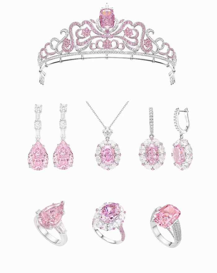 Rosé Allure Oval Halo Ring - Gem Vivi