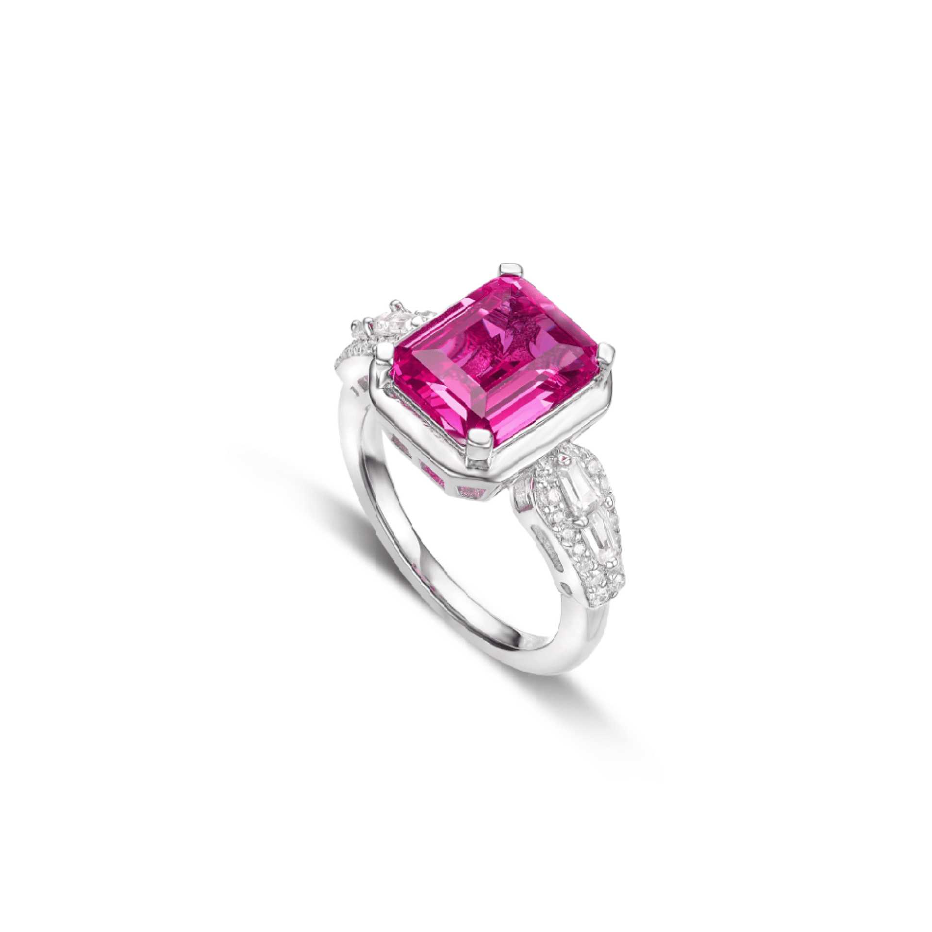 Rosé Luxe Pink Emerald - Cut Ring - Gem Vivi