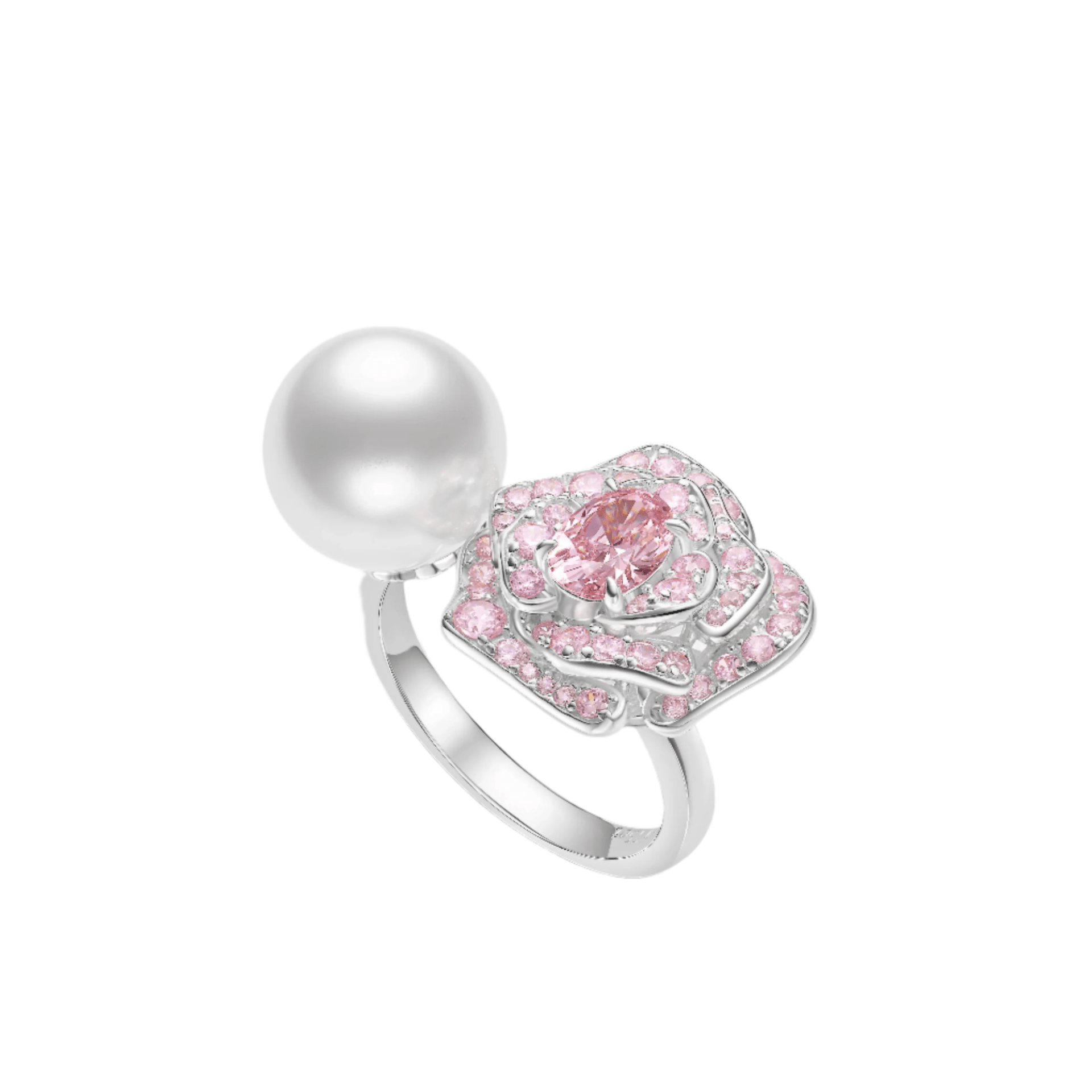 Rose Pearl Sakura Pink Rings - Gem Vivi