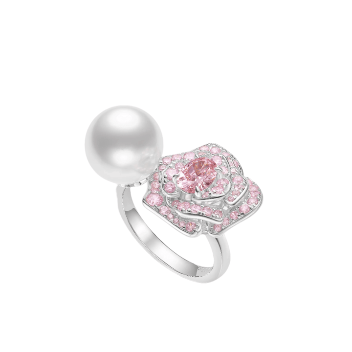 Rose Pearl Sakura Pink Rings - Gem Vivi