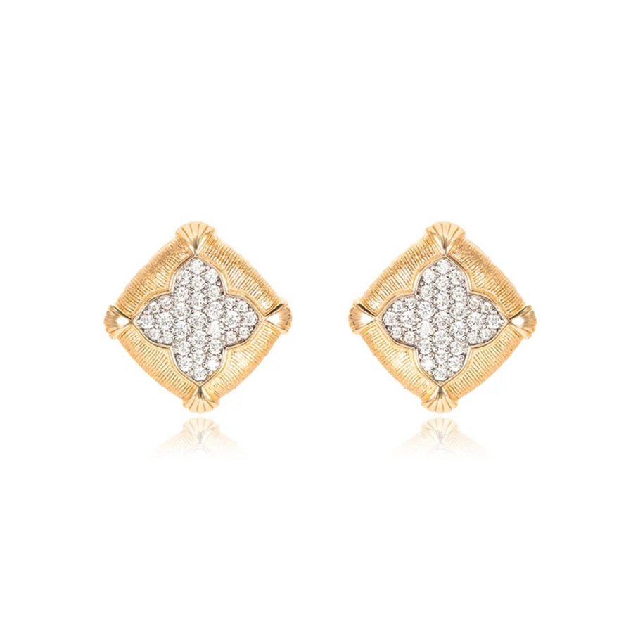 Royal Clover Stud Earrings - Gem Vivi