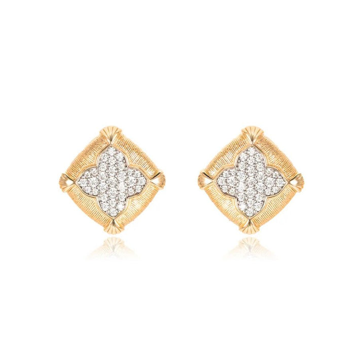 Royal Clover Stud Earrings - Gem Vivi
