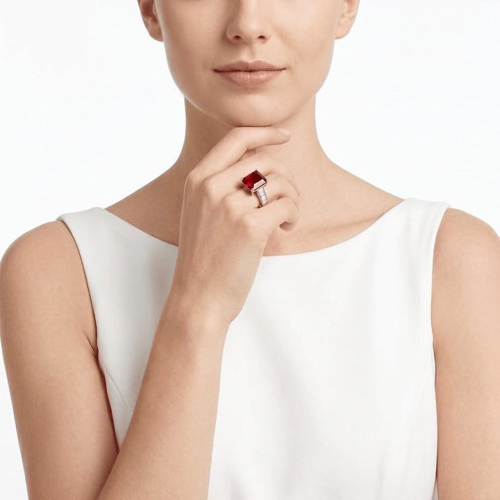 Ruby Luxe Solitaire Ring - Gem Vivi
