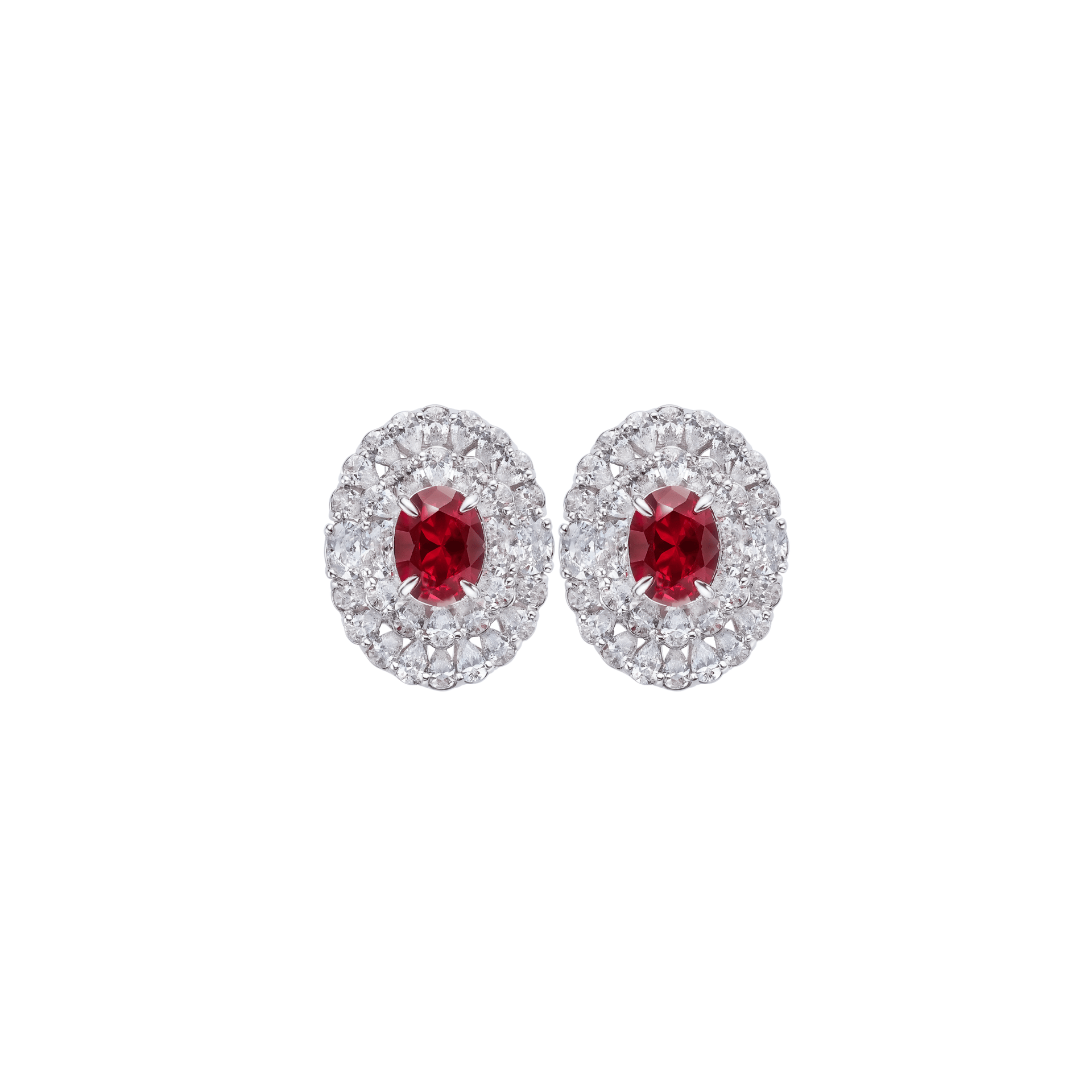 Ruby Radiance Stud Earrings - Gem Vivi