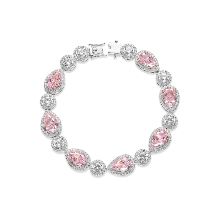 Sakura Pink Teardrop Bracelet - Gem Vivi