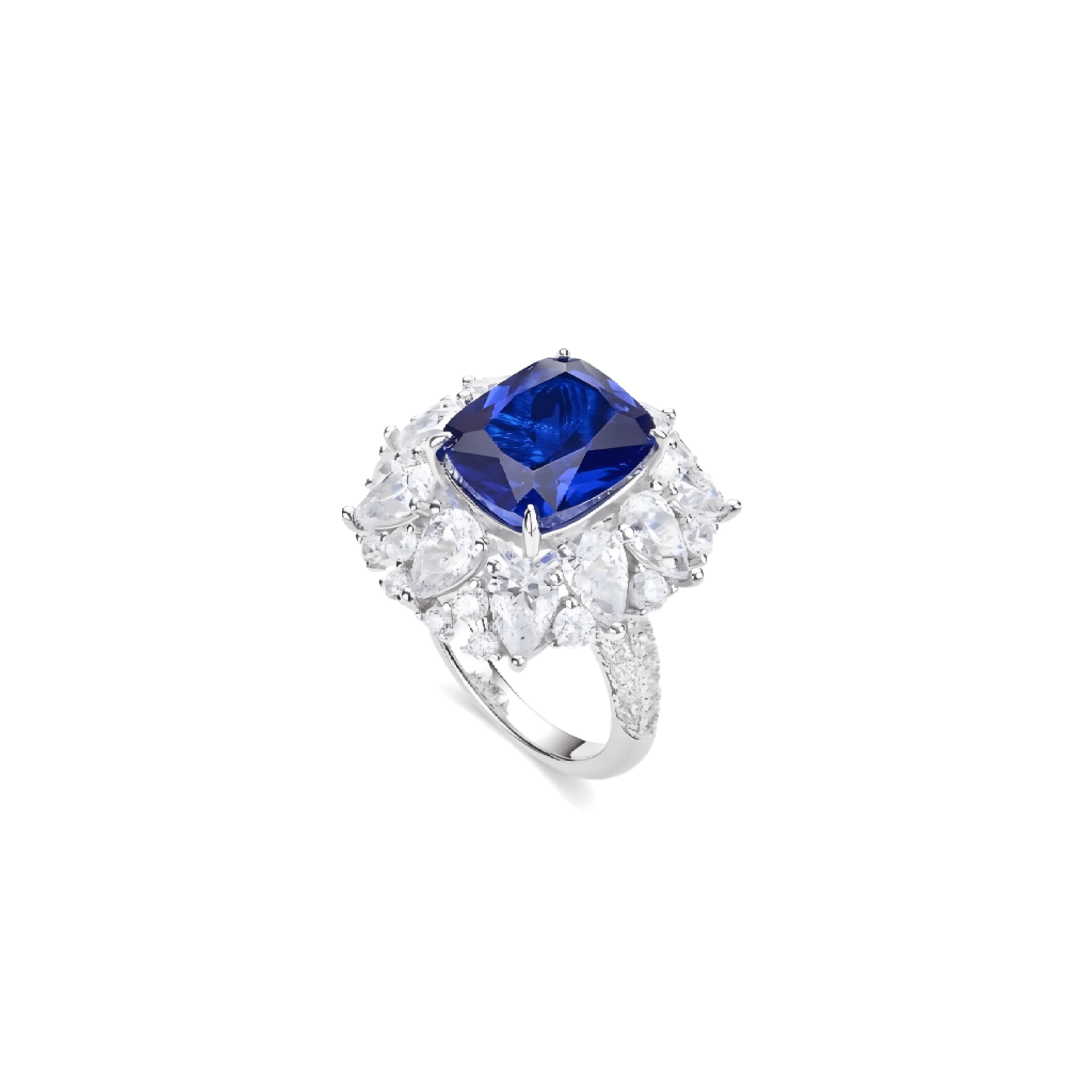 Sapphire Cluster Ring - Gem Vivi