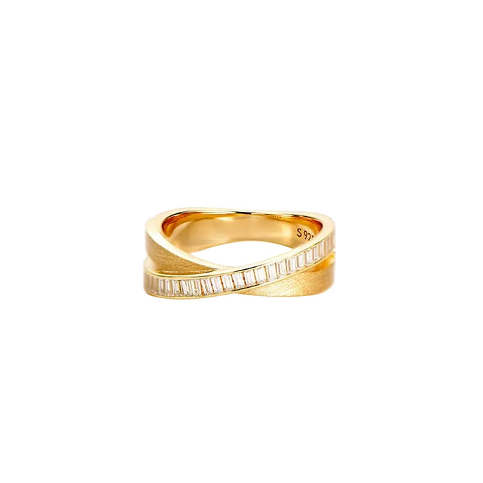 Satin Curve Baguette Band - Gem Vivi