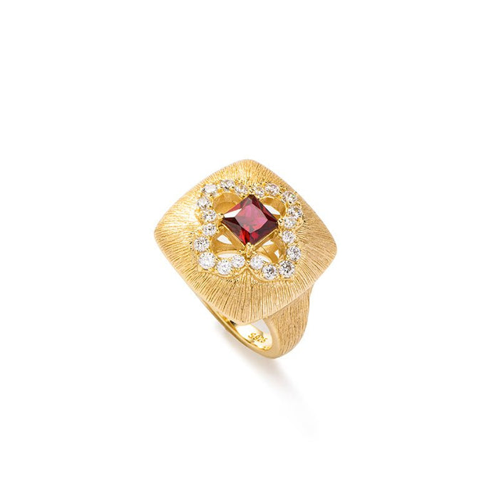Scarlet Crest Ring - Gem Vivi