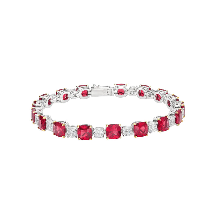 Scarlet Glow Ruby Tennis Bracelet - Gem Vivi
