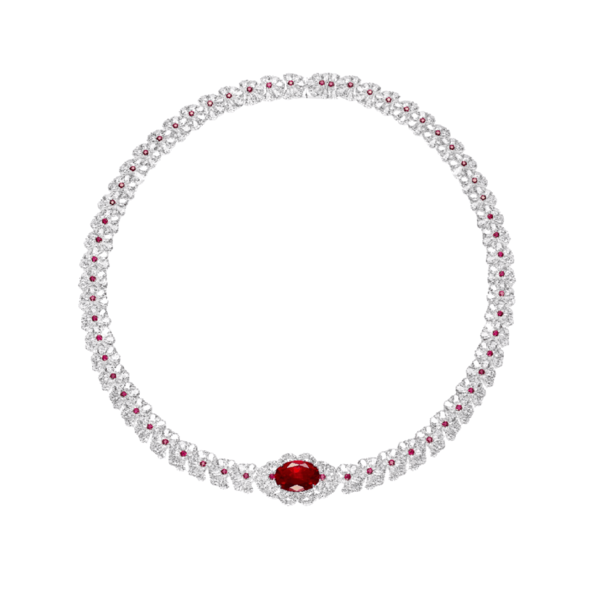 Scarlet Ruby Statement Necklace - Gem Vivi