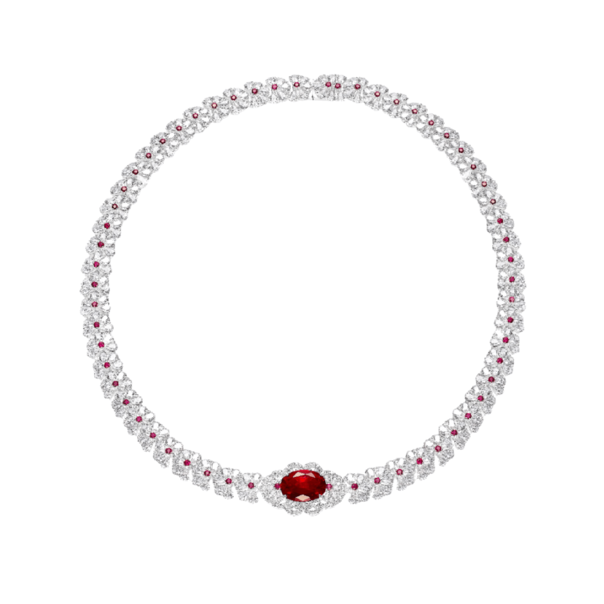 Scarlet Ruby Statement Necklace - Gem Vivi