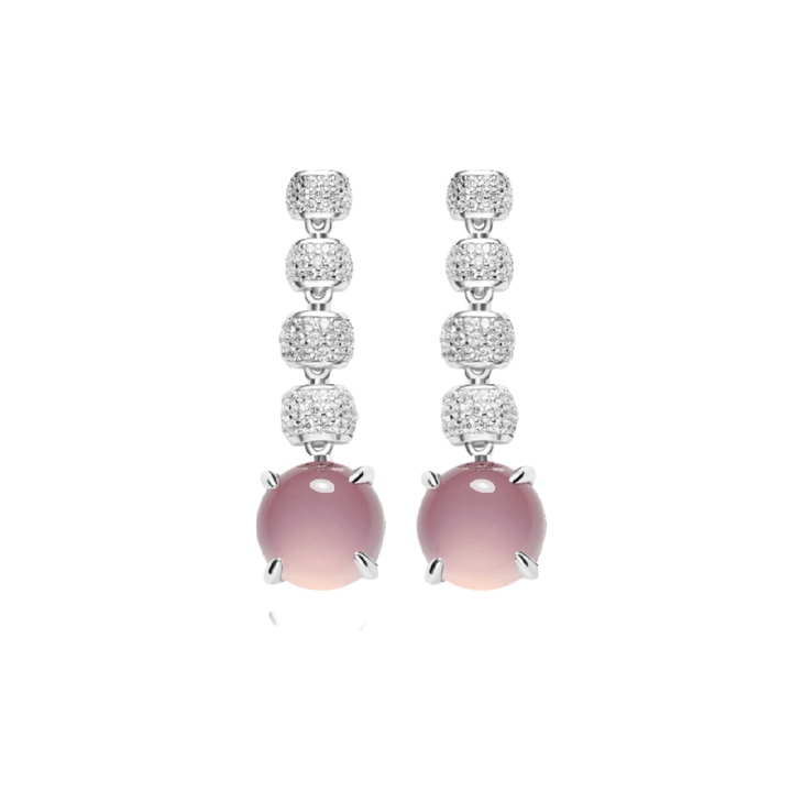 Serene Dream Chalcedony Earrings - Gem Vivi