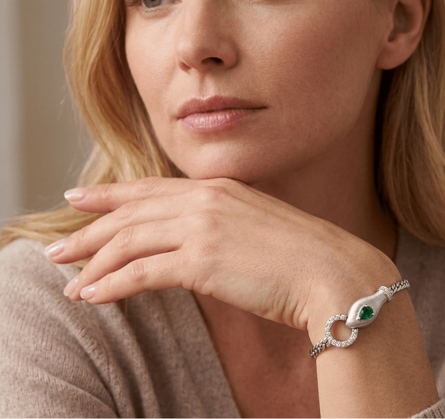 Serpent Clasp Bracelet - Gem Vivi