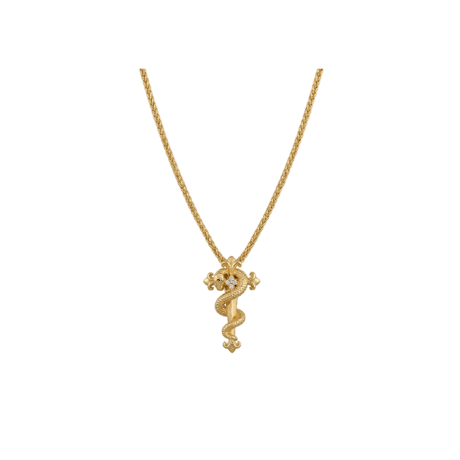 Serpent Crest Necklace - Gem Vivi