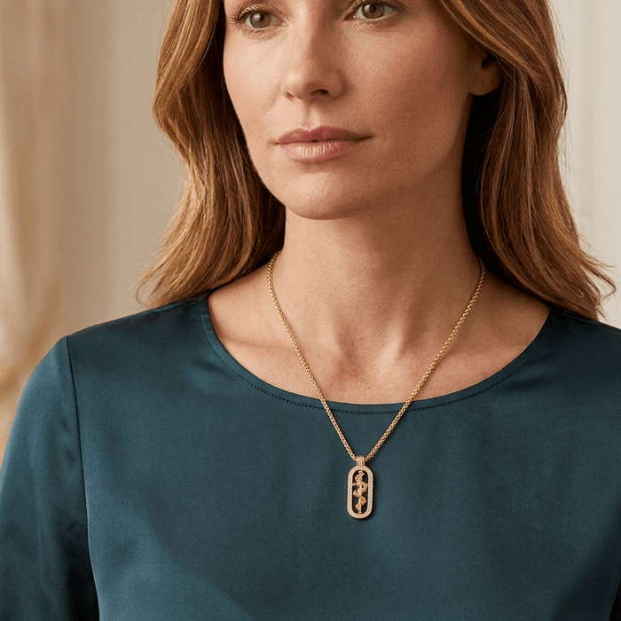 Serpent Emblem Pendant Necklace - Gem Vivi