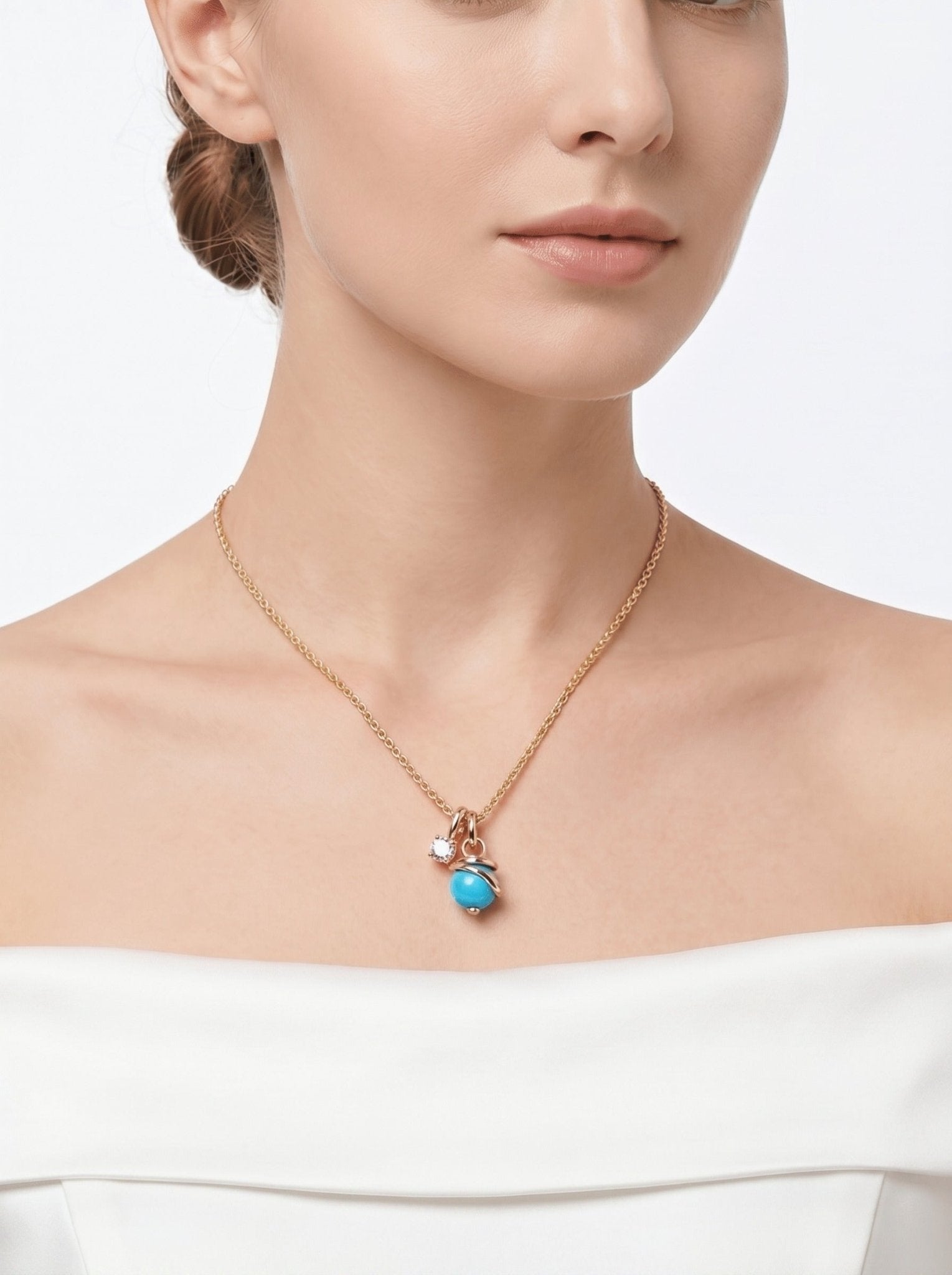 Serpentine Charm Necklace - Gem Vivi