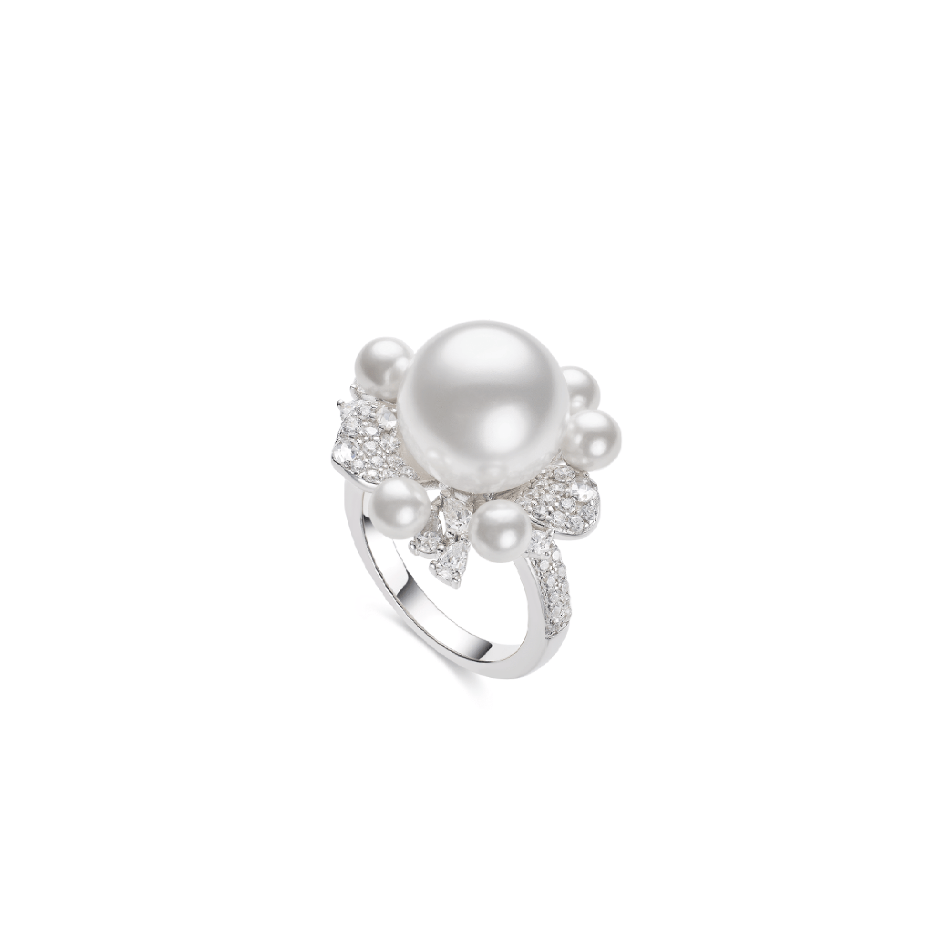 Solaire Pearl Cluster Ring - Gem Vivi