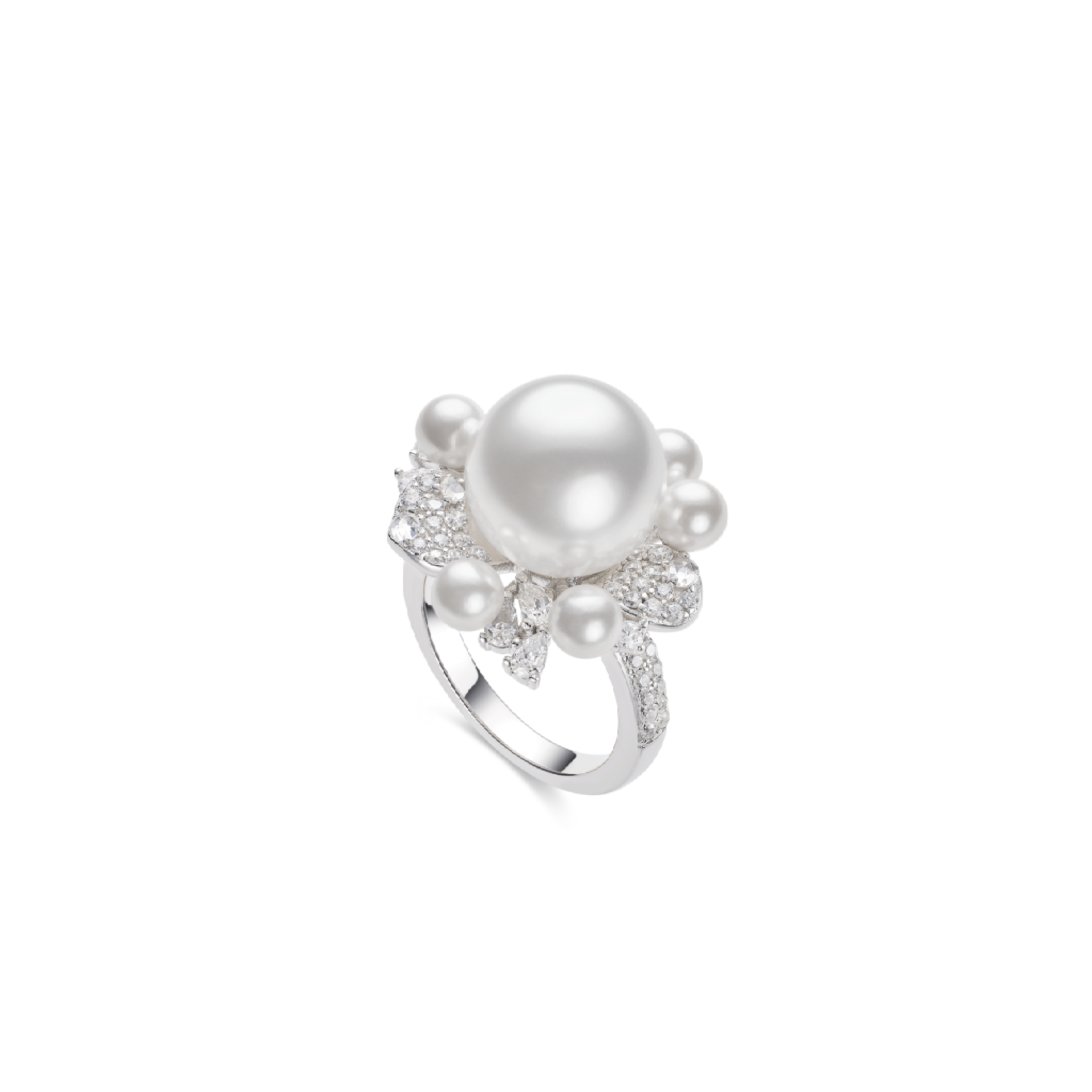 Solaire Pearl Cluster Ring - Gem Vivi
