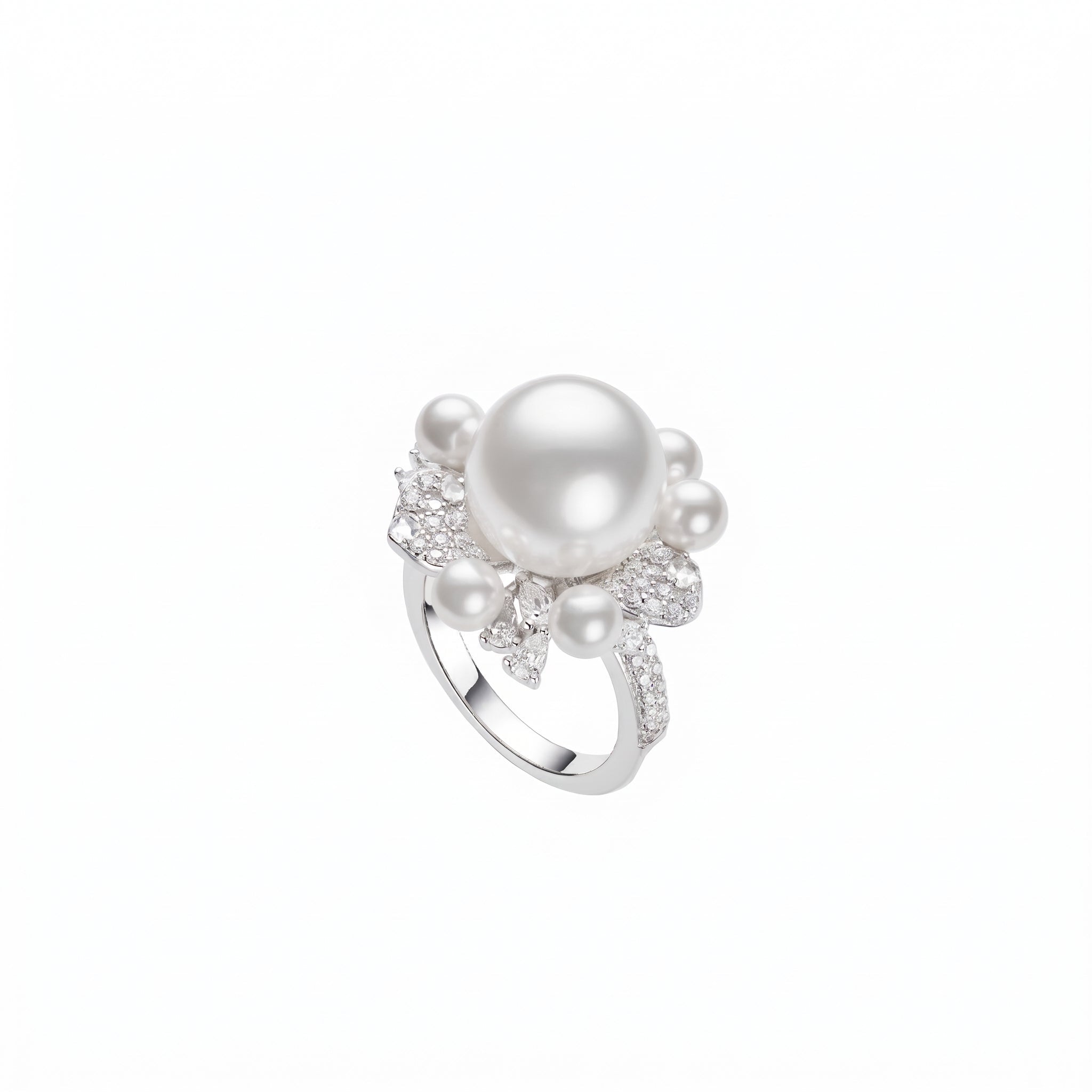 Solaire Pearl Cluster Ring - Gem Vivi