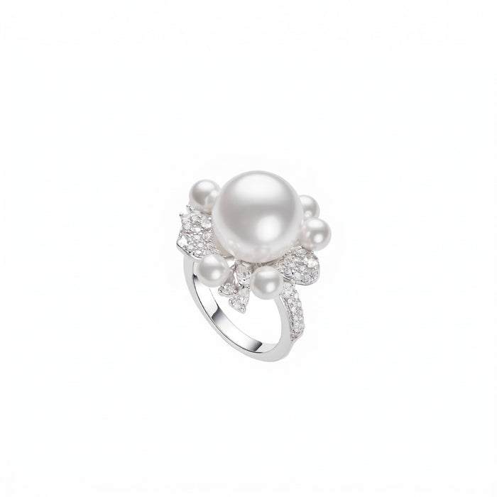 Solaire Pearl Cluster Ring - Gem Vivi
