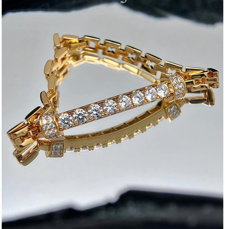 Solar Dual Row Link bracelet - Gem Vivi