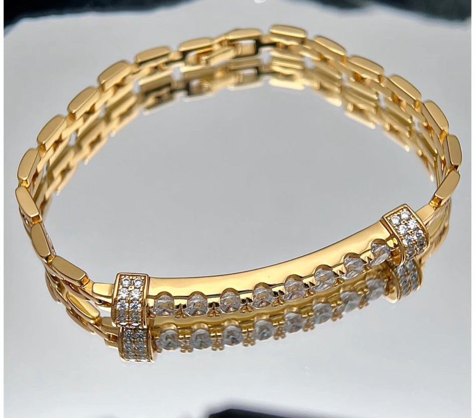 Solar Dual Row Link bracelet - Gem Vivi