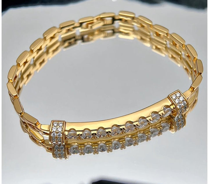 Solar Dual Row Link bracelet - Gem Vivi