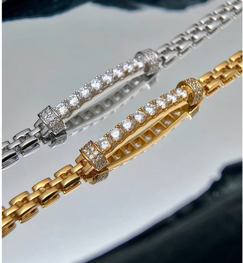 Solar Dual Row Link bracelet - Gem Vivi