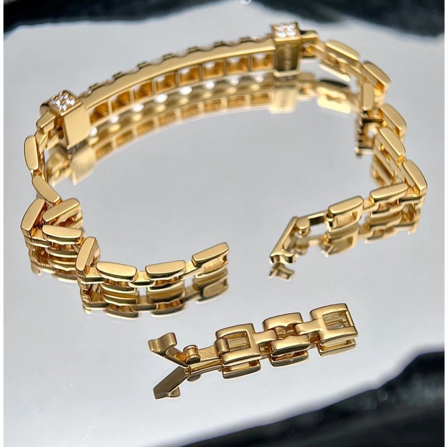 Solar Dual Row Link bracelet - Gem Vivi